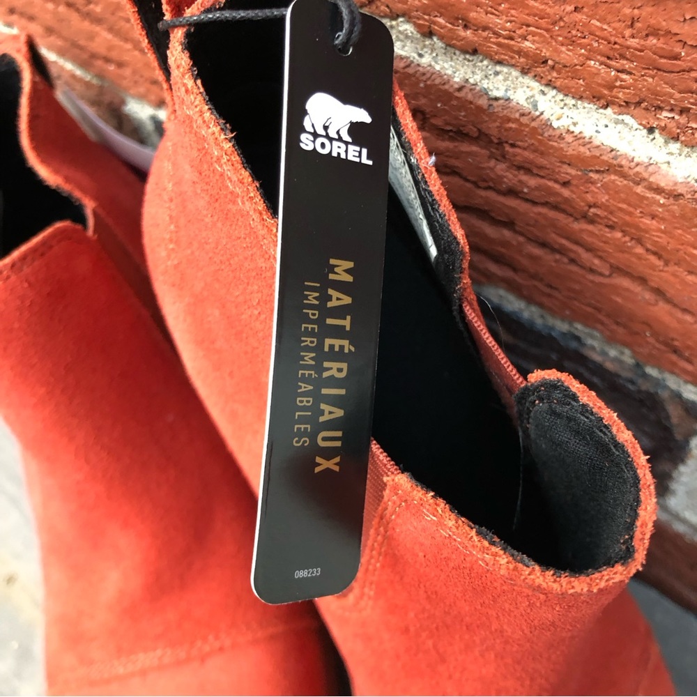 NWT SOREL Suede Orange Boots - Picture 9 of 12